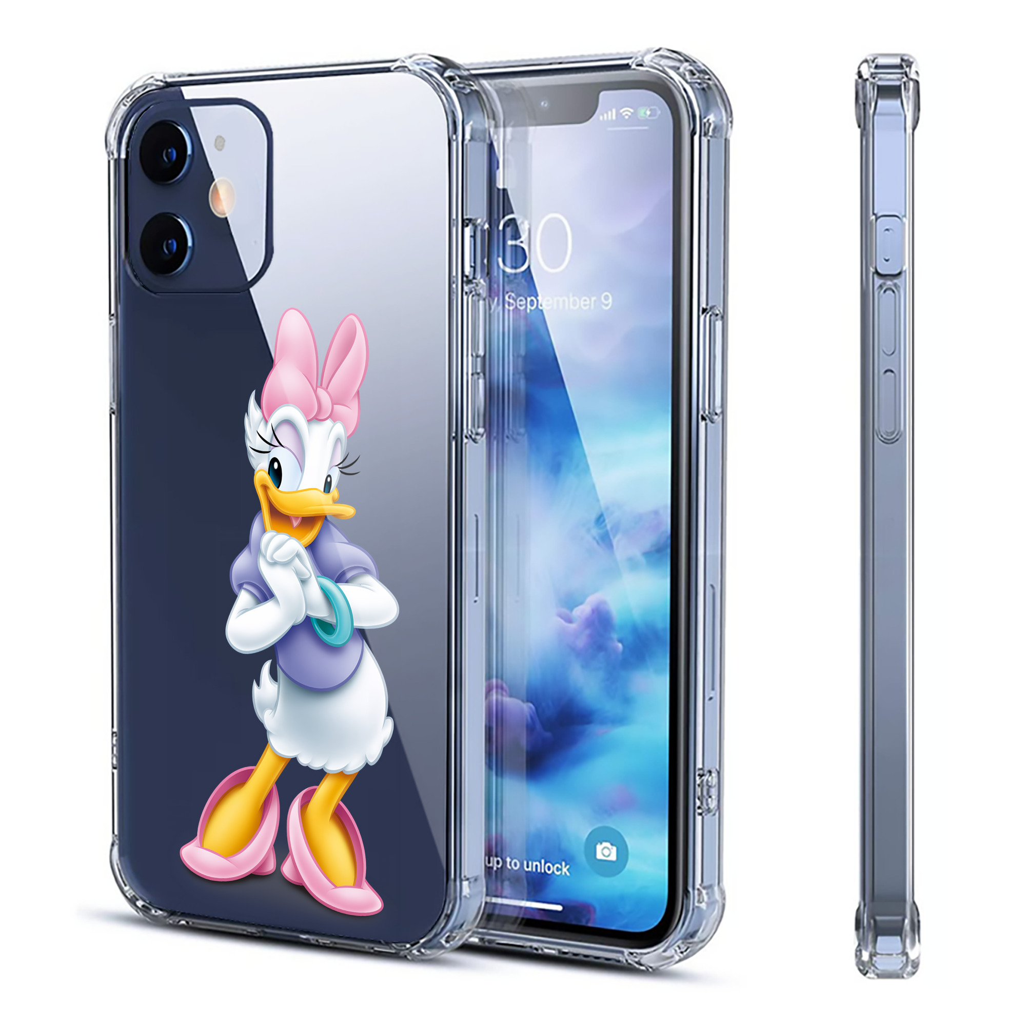 （画像用） ミッキーマウス Mickey Mouse 【iPhone 12シリーズ対応】透明スマホケース（クリアソフトケース）